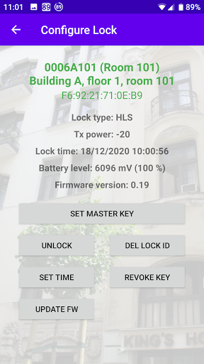 Walmek BLE Configurator Screen 3