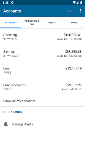 CSB Chicago Mobile Banking Screen 3