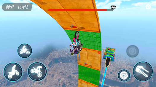 Mega Ramp Bike Stunt Racing 3D  screenshots 2