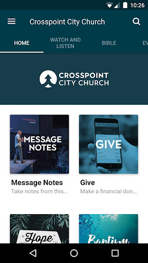 Android application Crosspoint City Church screenshort