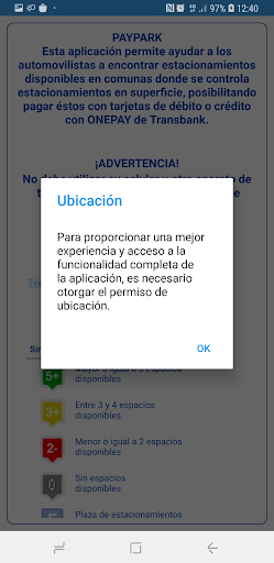 PayPark Chile Screen 2