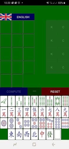 Mahjong MCR Score Calculator Screen 2