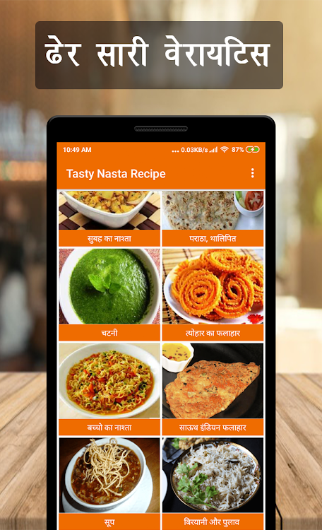 Tasty Nasta Recipes (Hindi) - 1.3 - (Android)