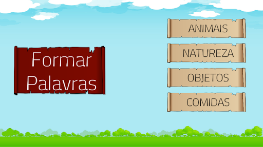 Android application Formar Palavra - Alfabetização screenshort