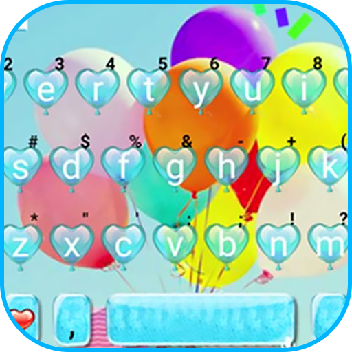 Rainbow Balloon Keyboard Theme logo