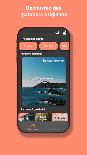 Android application Bike Explo screenshort