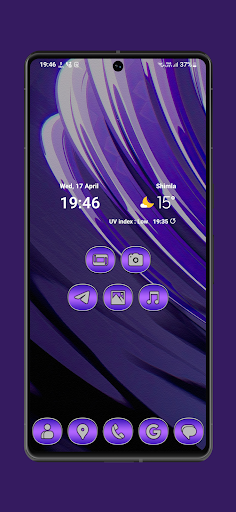 Screenshot of Purple Flamboyant Iconpack