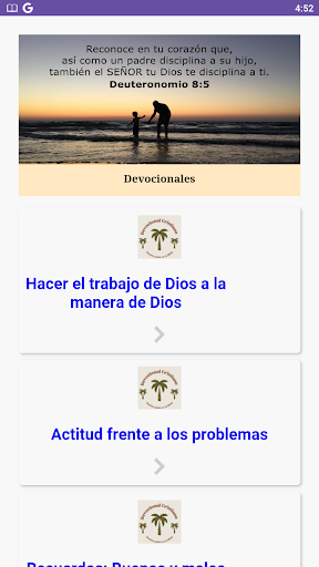 Android application Devocionales Biblia Cristianos screenshort