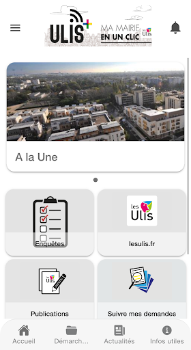 Android application Ulis+ screenshort