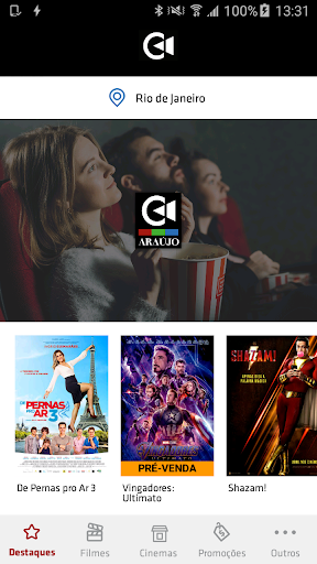 Android application Cine Araújo screenshort
