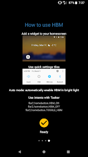 High Brightness Mode Captura de pantalla