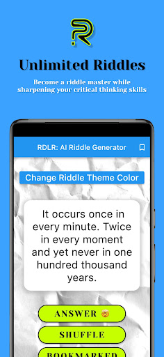 RDLR: AI Riddle Generator Screen 3