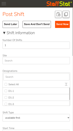 StaffStat Screen 2