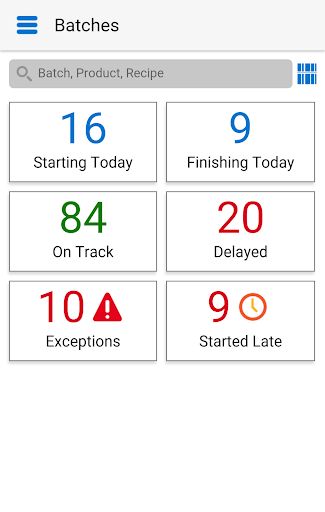 Android application Process Prod Supervisor EBS screenshort
