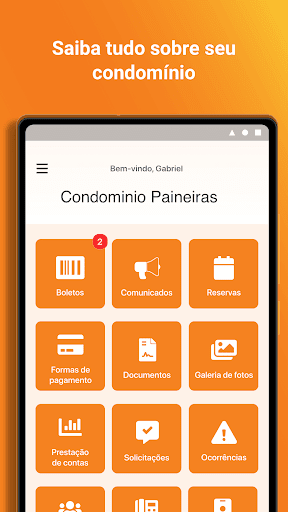 Android application ORTIZ adm screenshort