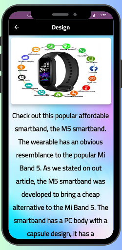 Android application Fitpro M5 Smart Watch Guide screenshort