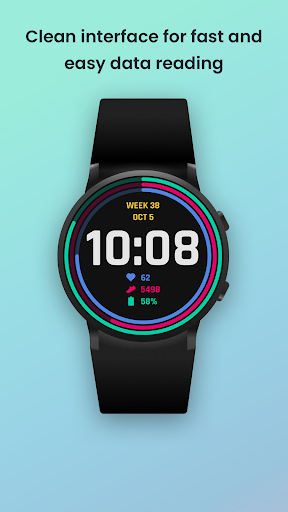 Vibrant Circles for WearOS Screenshot 1 - AppWisp.com
