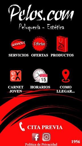 Android application Pelos.Com Peluquería Estética screenshort