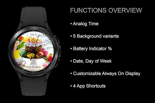 EY44 Easter Cake Analog Watch