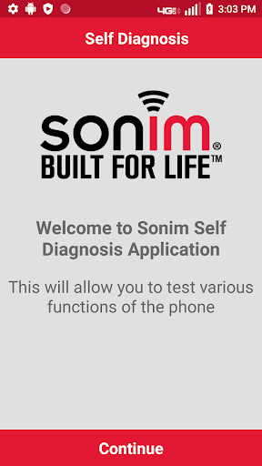 Android application Sonim Customer Care screenshort