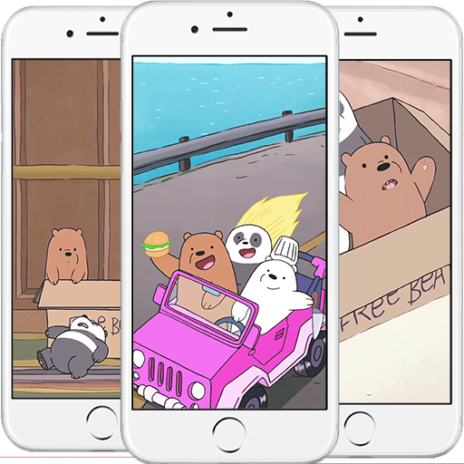 Cute Bear Cartoon Wallpaper