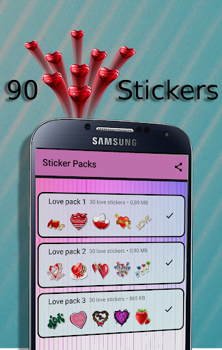 WAStickerApps Love Stickers 2 screenshots 1