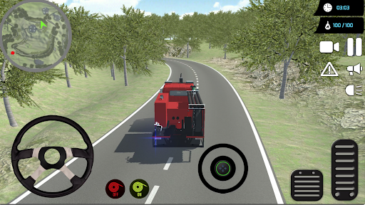 Android application Truck Forest Fire Simulator screenshort