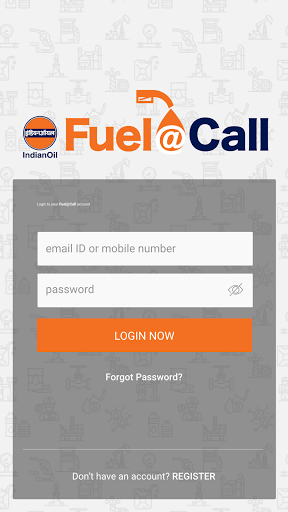 Android application Fuel@Call screenshort