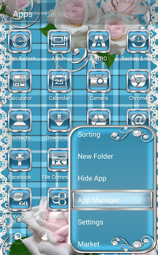 White Roses Go Launcher theme Screen 3