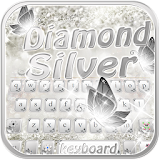 Silver diamond Keyboard Theme icon