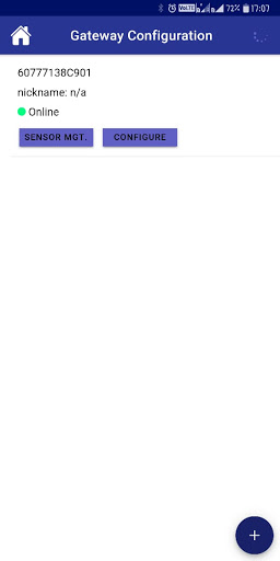 SenseGiz Configuration App Screen 2