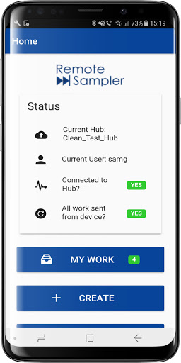 Android application Remote Sampler screenshort