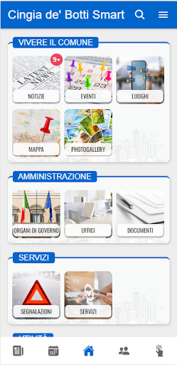 Android application Cingia de' Botti Smart screenshort