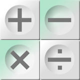 The Bright White Calculator icon