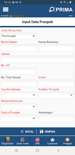 Wuling Prima Sales Tools Screen 2
