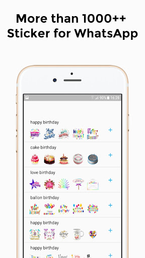Happy Birthday GIF WA Sticker Screen 2