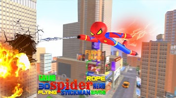 Flying Stickman Hero Games