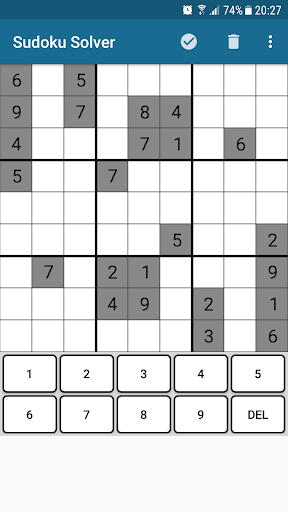 Sudoku Solver Screen 2