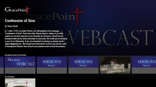 Android application Gracepoint Church - Jim Devney screenshort