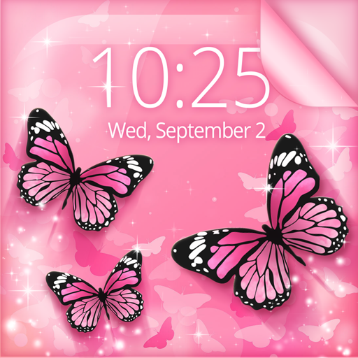 Pink Butterfly Live Wallpaper