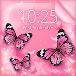 Cover Image of Download Pink Butterfly Live Wallpaper  APK