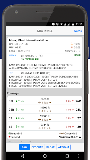 Screenshot of PilotWeather