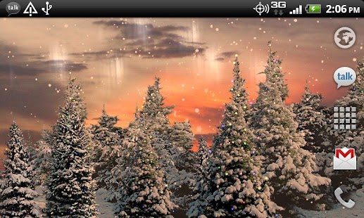 Snowfall Free Live Wallpaper Screenshot