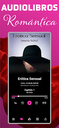 Android application Escuxa: Audiolibros romántica screenshort