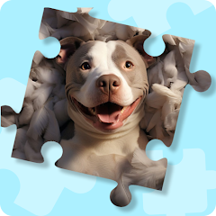 Pitbull dog jigsaw puzzle