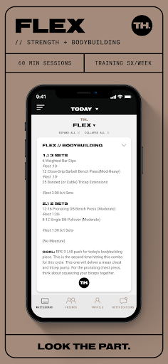 TRAIN HARD – Fitness App Screen 3
