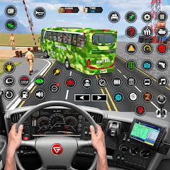 Army Soldier Bus Driving Games Мод APK 1.0.4 [Бесконечные деньги]