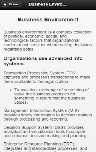 Management information system Screen 3