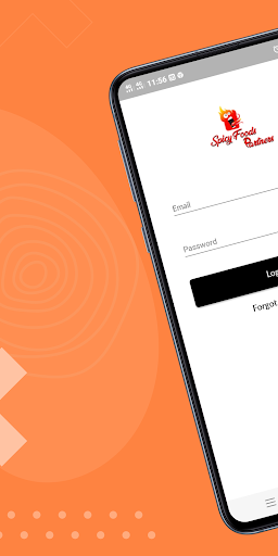 Android application Spicy Foods Partner screenshort