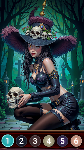 Dark Night Color by Numbers screenshot 5
